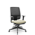 Cadeira Presidente Brizza Plaxmetal Tela Preta Base Italia Slider Assento Vinil - Imagem 5