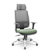 Cadeira Brizza Presidente Tela Cinza Base Cromada Relax Assento Vinil - Imagem 13