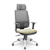 Cadeira Brizza Presidente Tela Cinza Base Cromada Relax Assento Vinil - Imagem 6
