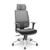 Cadeira Brizza Presidente Tela Cinza Base Cromada Relax Assento Vinil - Imagem 7