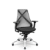 Cadeira Bix x+ Plaxmetal Tela Preta Base Cromada Slider Braços Shift Assento Poliéster - Imagem 1
