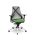 Cadeira Bix x+ Plaxmetal Tela Preta Base Cromada Slider Braços Shift Assento Poliéster - Imagem 9