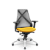 Cadeira Bix x+ Plaxmetal Tela Preta Base Cromada Slider Braços Shift Assento Poliéster - Imagem 11