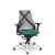 Cadeira Bix x+ Plaxmetal Tela Preta Base Cromada Slider Braços Shift Assento Poliéster - Imagem 8