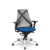 Cadeira Bix x+ Plaxmetal Tela Preta Base Cromada Slider Braços Shift Assento Poliéster - Imagem 4