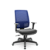 Cadeira Brizza Presidente Plaxmetal Tela Azul Base Standard Relax Assento Vinil - Imagem 4