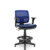 Cadeira Caixa Brizza Plaxmetal Tela Azul Assento Vinil Back System Com Braços Reguláveis - Imagem 9