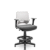 Cadeira Caixa Beezi Plaxmetal Encosto Branco Com Braços Base Standard Assento Vinil - Imagem 12