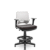 Cadeira Caixa Beezi Plaxmetal Encosto Branco Com Braços Base Standard Assento Vinil - Imagem 7