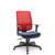 Cadeira Brizza Presidente Plaxmetal Tela Vermelha Base Standard Relax Assento Vinil - Imagem 9
