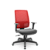 Cadeira Brizza Presidente Plaxmetal Tela Vermelha Base Standard Relax Assento Vinil - Imagem 11