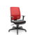 Cadeira Brizza Presidente Plaxmetal Tela Vermelha Base Standard Relax Assento Vinil - Imagem 7