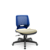Cadeira Plaxmetal Beezi Encosto Azul Base Standard Relax Assento Vinil - Imagem 6