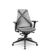 Cadeira Plaxmetal Bix x+ Base Italia Mecanismo Slider Tela Cinza Assento Vinil - Imagem 1