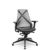 Cadeira Plaxmetal Bix x+ Base Italia Mecanismo Slider Tela Cinza Assento Vinil - Imagem 4