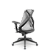 Cadeira Plaxmetal Bix x+ Base Italia Mecanismo Slider Tela Branca Assento Vinil - Imagem 3