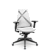 Cadeira Plaxmetal Bix x+ Base Italia Mecanismo Slider Tela Branca Assento Vinil - Imagem 1
