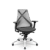 Cadeira Bix x+ Plaxmetal Tela Cinza Base Cromada Slider Braços Shift Assento Poliéster - Imagem 1