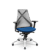 Cadeira Bix x+ Plaxmetal Tela Cinza Base Cromada Slider Braços Shift Assento Poliéster - Imagem 5