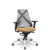 Cadeira Bix x+ Plaxmetal Tela Cinza Base Cromada Slider Braços Shift Assento Poliéster - Imagem 16