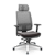 Cadeira Presidente Brizza Plaxmetal Base Aluminio Slider Tela Cinza Assento Vinil Braços Shift 3D - Imagem 7