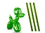BALAO CANUDO VERDE 260 C/25 - PIC PIC - Imagem 1