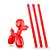 BALAO CANUDO VERMELHO 260 C/25 - PIC PIC - Imagem 1