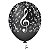 BALAO NOTA MUSICAL PRETO/BRANCO 10 POLEGADAS C/25 - PIC PIC - Imagem 1