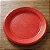 Prato Bolo Sobremesa Vermelho 15cm c/50 - Trik Trik - Imagem 1