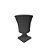 Vaso Grego 19Cm Preto Rofida - Imagem 1