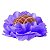 Forminha Floral Seda Lisa C/40 Violeta Decorart - Imagem 1