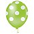 BALAO BOLINHA VERDE LIMAO/BRANCO 10 POLEGADAS C/25 - PIC PIC - Imagem 1
