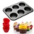 Forma Cupcake Bakeware 6 Divisões Cereja Brinox - Imagem 2