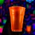 Copo Neon Laranja 300ml C/50 Copaza - Imagem 1