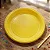 Prato Bolo Sobremesa Amarelo 15cm c/50 - Trik Trik - Imagem 1