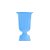 Vaso Decorativo Grande Azul Bebe Mirandinha - Imagem 1