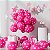 BALAO 10" BOLINHA ROSA FORTE/BRANCO C/25 - PIC PIC - Imagem 1