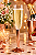 Taça Champanhe Cristal Base Metalizada Rose Gold - MTZ - Imagem 1