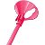 Vareta de Balão 33cm Rosa Fluor com 10 - Klf Festas - Imagem 1