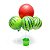 Suporte Balao Cachepot 5 Hastes Verde - Rt Brasil - Imagem 1