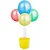 Suporte Balao Cachepot 5 Hastes Amarelo - Rt Brasi - Imagem 1