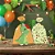 Sacola Plastica Dino Baby C/8 - Festcolor - Imagem 1