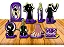 Decoração Mesa Wandinha c/8 - Festcolor - Imagem 1