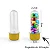 Tubete 8cm Dourado c/10 - Plast Qualy - Imagem 1