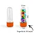 Tubete 8cm Laranja c/10 - Plast Qualy - Imagem 1