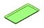 BANDEJA ESFERA RETANGULAR 25X13 VERDE NEON - Imagem 1
