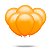 Balão 9 Liso Laranja com 50 - Festcolor - Imagem 1
