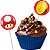 Bandeirinha Doces Super Mario c/8 - Festcolor - Imagem 1