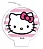 Vela Plana Hello Kitty - Festcolor - Imagem 2
