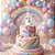 Vela Plana Unicornio New - Festcolor - Imagem 1